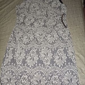 Ivanka Trump Black and White High Low Dress
